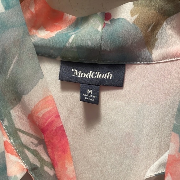 Modcloth Prim With Pizzazz Chiffon Midi Dress Size Medium - Picture 7 of 9